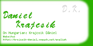 daniel krajcsik business card